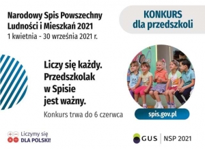 Konkurs ,,Liczy się każdy. Przedszkolak w Spisie jest ważny&quot;