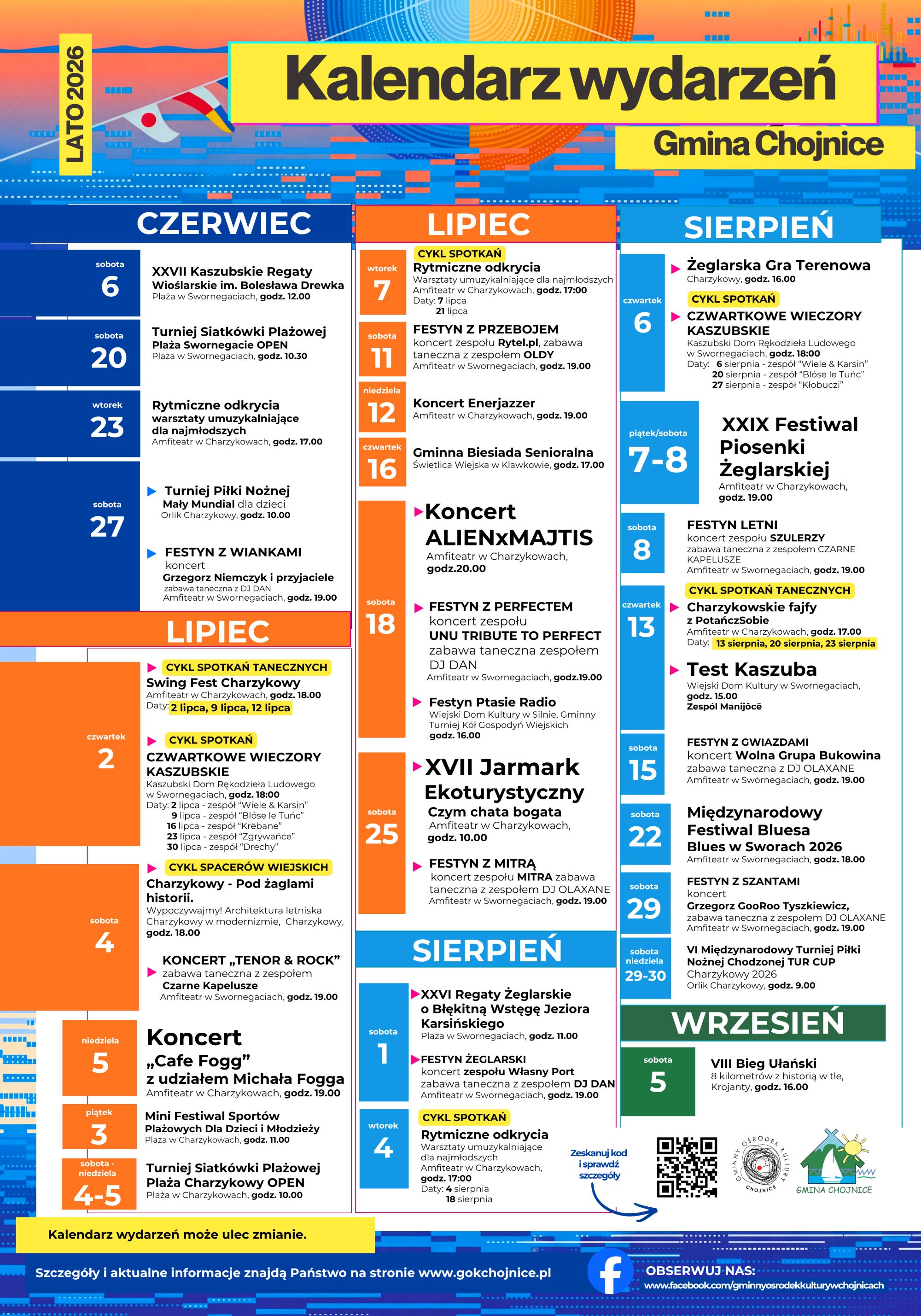 kalendarz wydarzeń