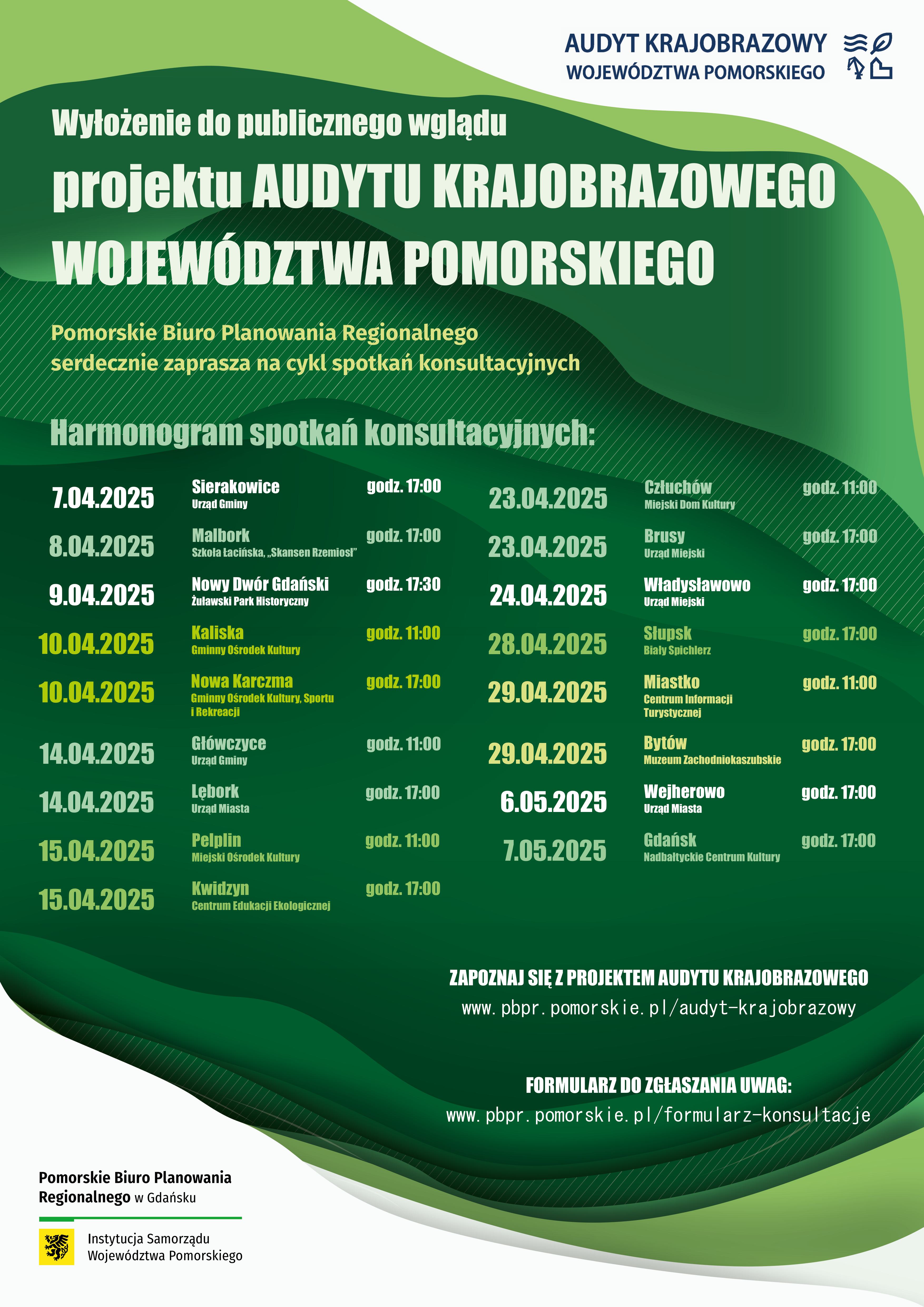 Harmonogram konsultacji