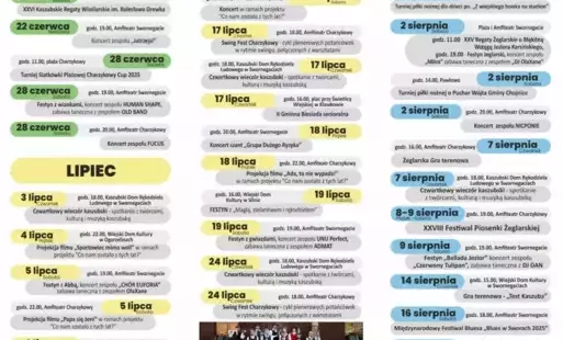 Oferta Gminnego Ośrodka Kultury w Chojnicach na lato 2025
