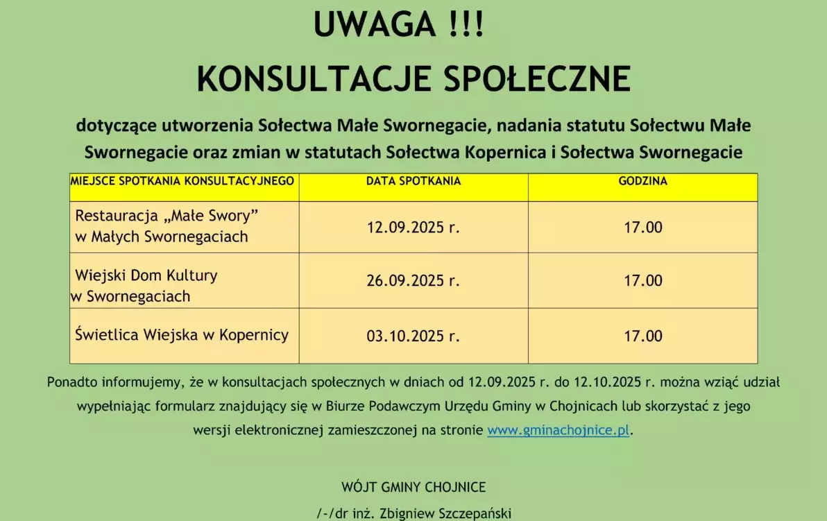 Zdjęcie do KONSULTACJE SPOŁECZNE