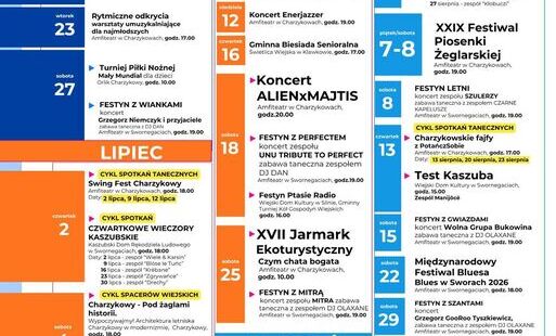 kalendarz wydarzeń