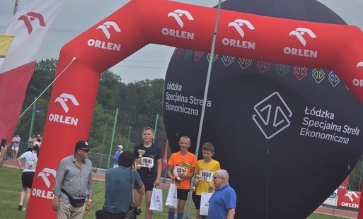 Paweł na podium z rywalami