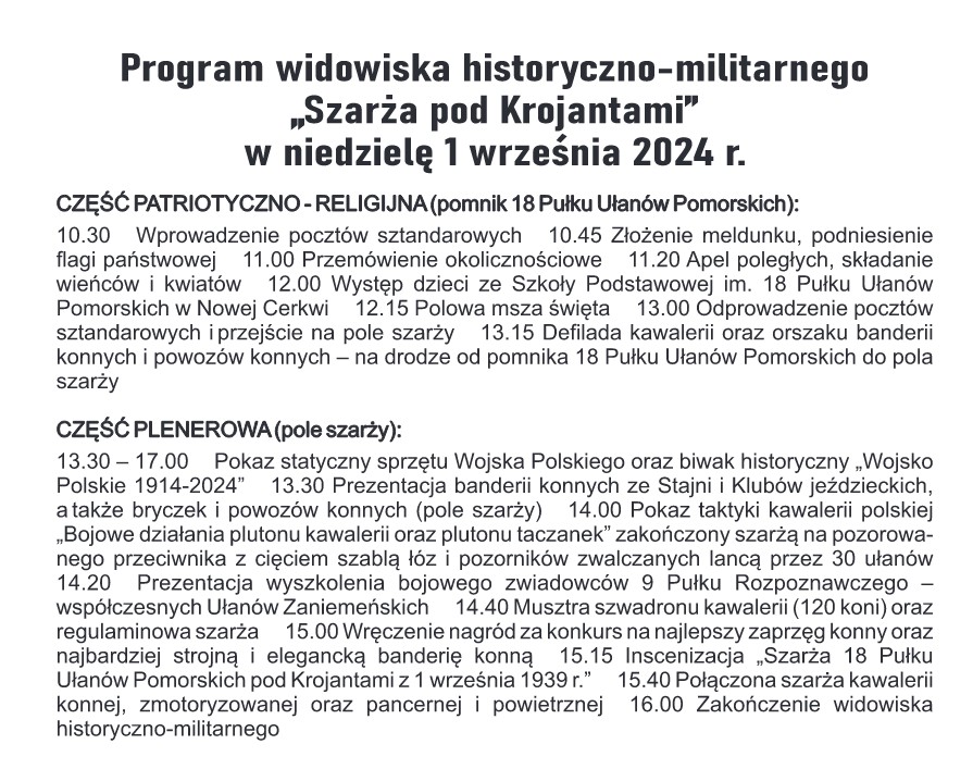 PROGRAM UROCZYSTOŚCI 